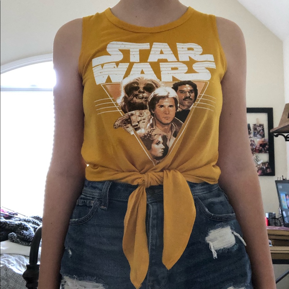 star wars tank top tied